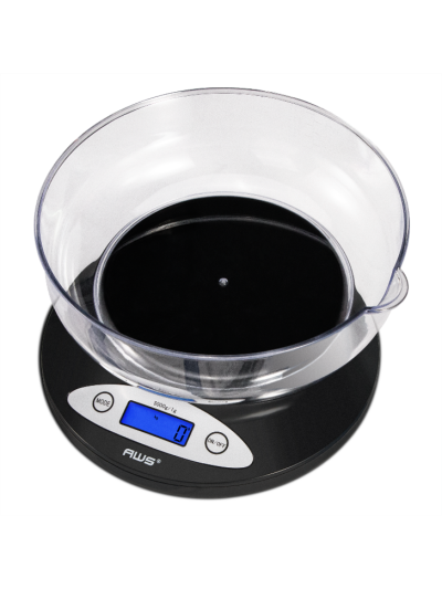 NicStick AWS 5KBOWL Scale - Black 5000g x 1g