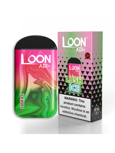 Loon Air Plus | 6000 Puffs Disposables | 80ml nico salt | Lush Ice - 10PK