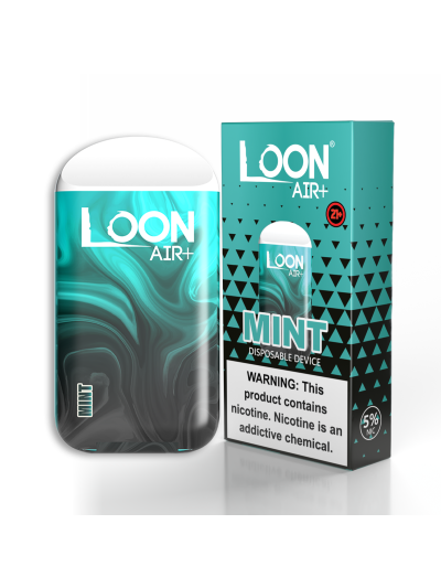 Loon Air Plus | 6000 Puffs Disposables | 80ml nico salt | Mint - 10PK