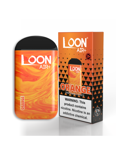 Loon Air Plus | 6000 Puffs Disposables | 80ml nico salt | Orange 10PK