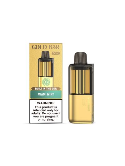Gold Bar Max 50K Disposable Pod — Miami Mint