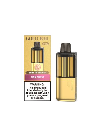 Gold Bar Max 50K Disposable Pod — Pink Burst