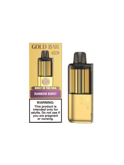 Gold Bar Max 50K Disposable Pod — Rainbow Burst