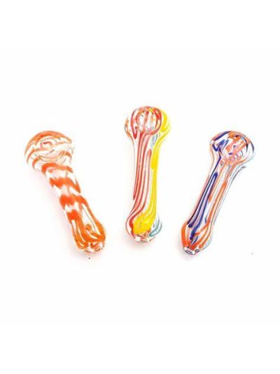 NicStick Glass Spoon Pipe - 3 inch - Variety Pack (price for 6pcs case)