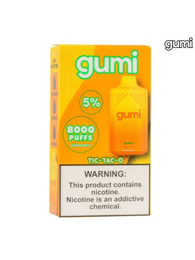 STNR Gumi Vape Nicotine Disposable 5% - Tic-Tac-O - 5ct box