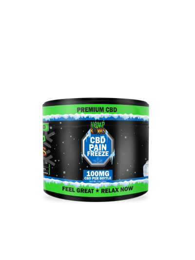 Hemp Bombs CBD Salve - Pain Freeze 100mg - 12 Jar Display Box