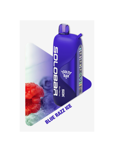 SoloBar - Vanguard - 50k - Blue Razz Ice - 5/Pack
